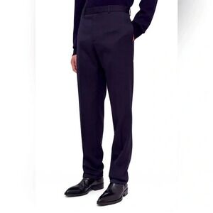 Jil Sander Men's Slacks / Navy Trousers  IT 48 / US 38 Raw Hem Straight Leg